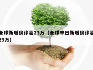 全球新增确诊超23万（全球单日新增确诊超29万）